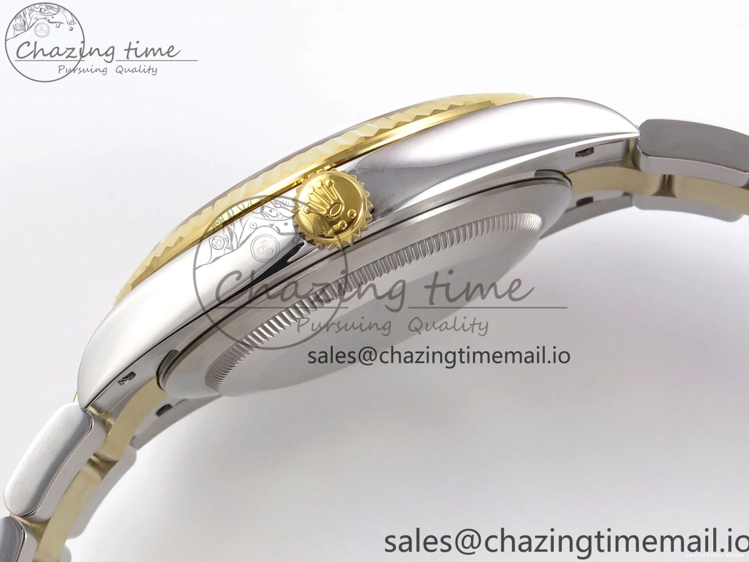 AAA Replica Watches Bracelet Thermal YG Best Edition Dial DateJust 41 Oyster 126333 EWEF SS on 976 YG Textured A 0104